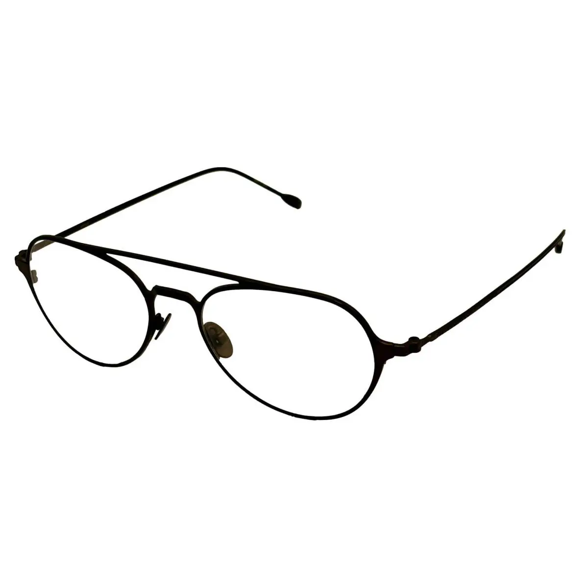 John Varvatos Mens Eyeglass Metal Aviator Brown / Metal V164. 53mm