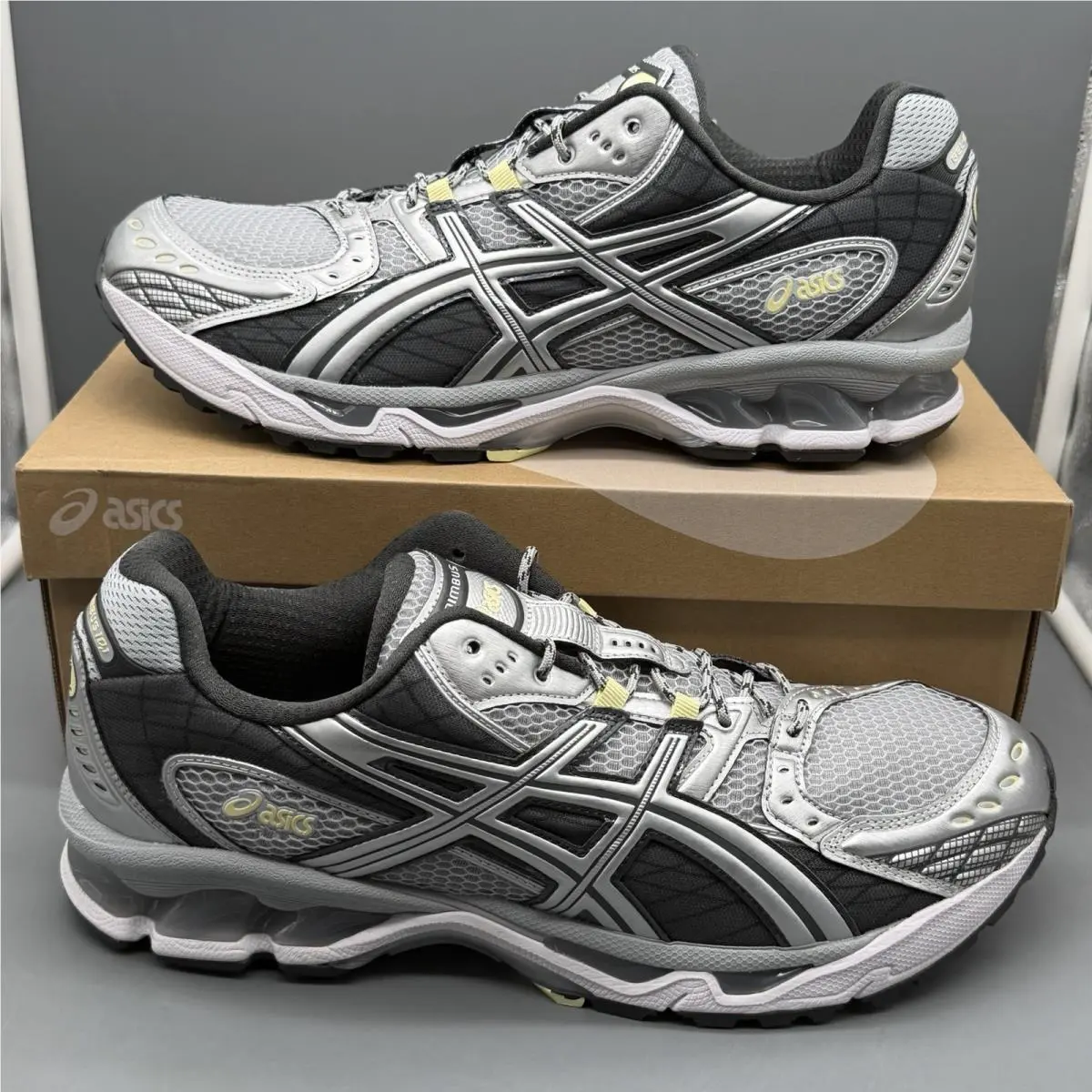 Asics Gel-nimbus 10.1 Mens 14 Running Casual Gym Shoes ‘piedmont/graphite Grey’