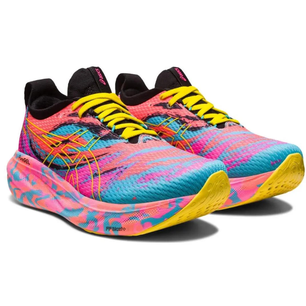Asics Gel-nimbus 25 Men Running Shoes Size 9.5 M Aquarium/vibrant Yellow