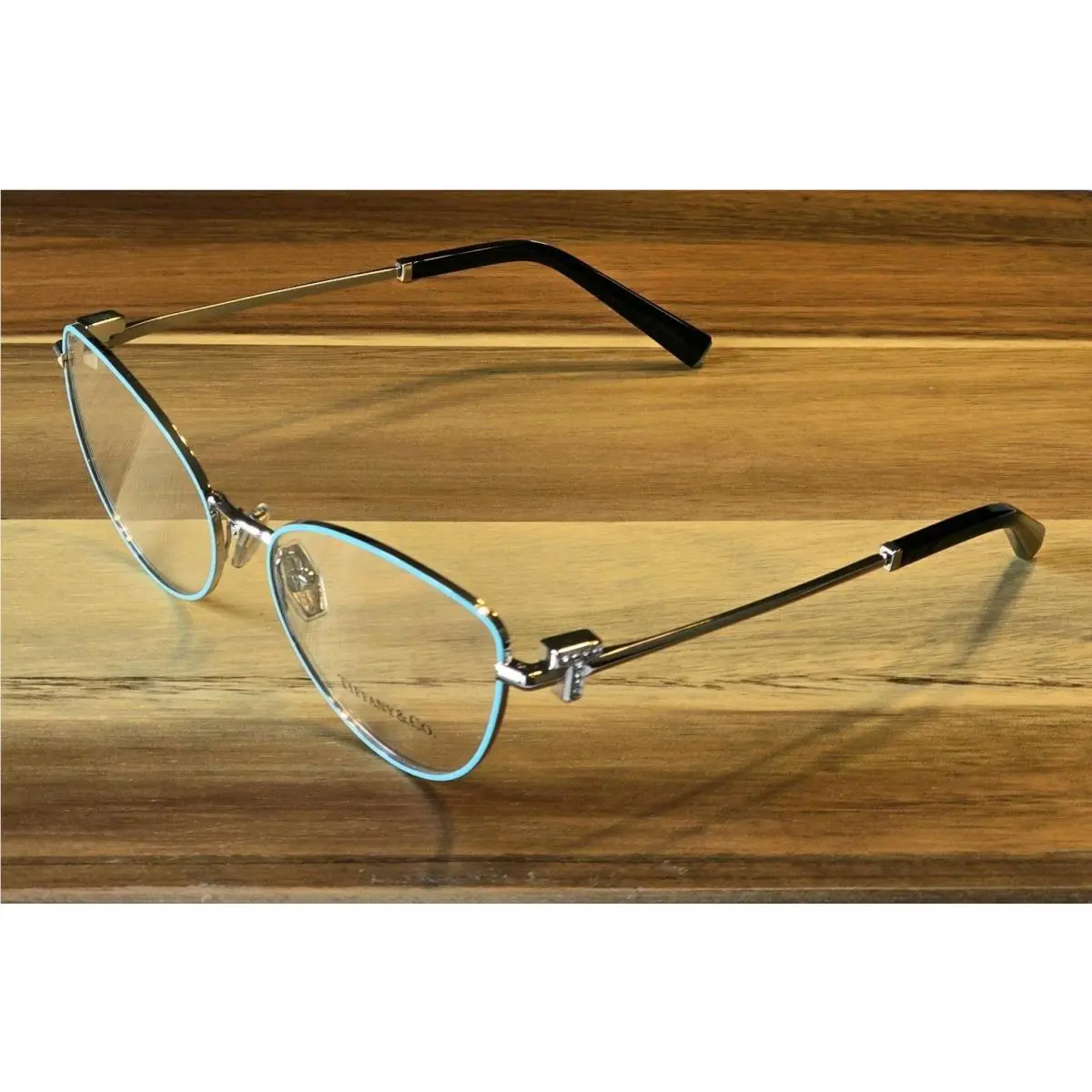 Tiffany TF1159B 6151 Blue On Silver 54 mm Demo Lens Women`s Eyeglasses