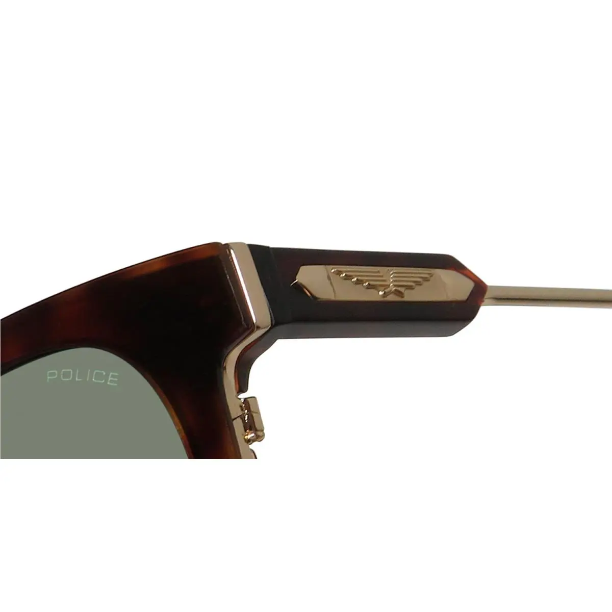 Police sunglasses - Splf19 Prince 3 - Prince - Splf19 Prince - Dark Havana / Gold, Frame: Brown, Lens: Green