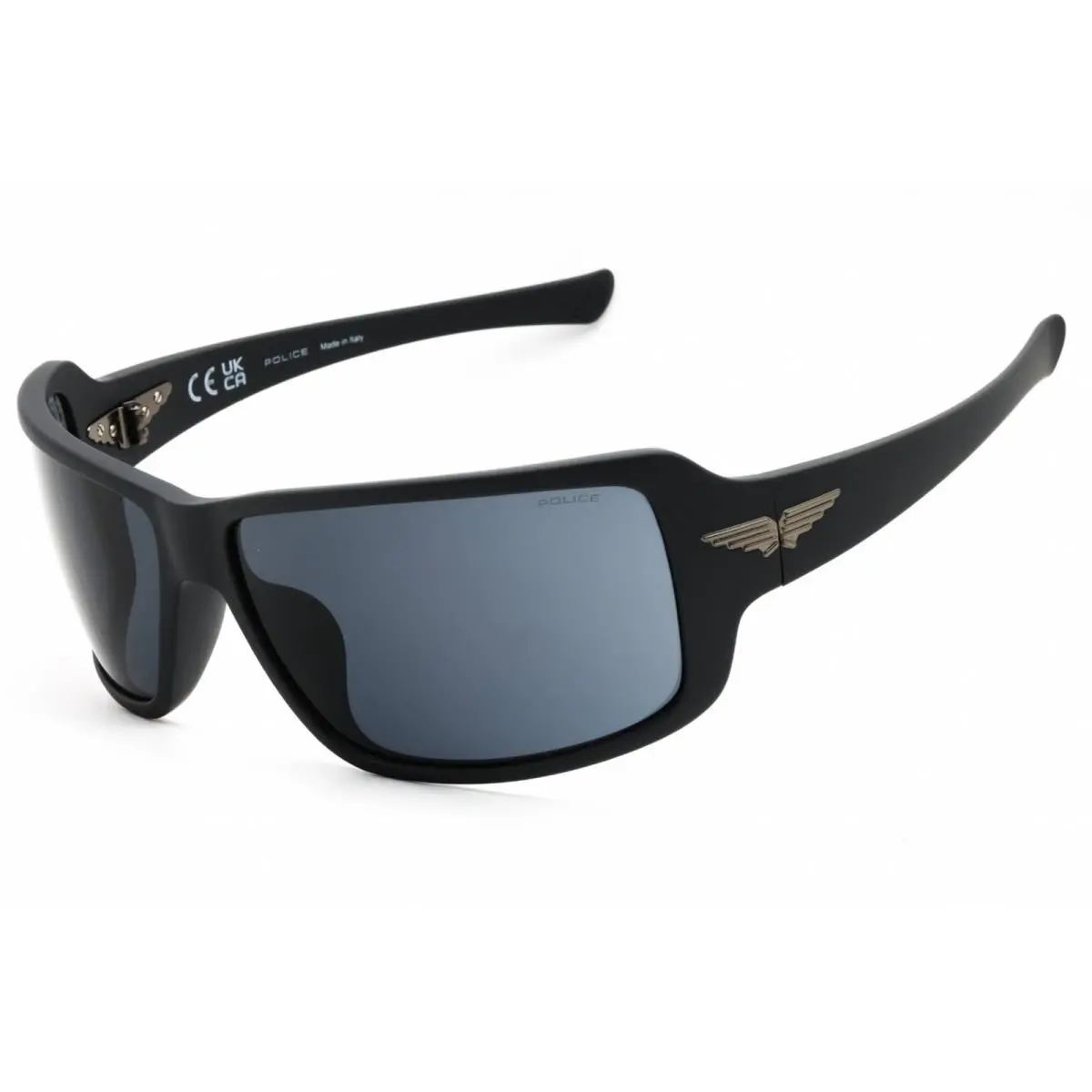 Police Men`s Sunglasses Dark Fading Light Purple Full Rim Frame SPLN37M 0I41