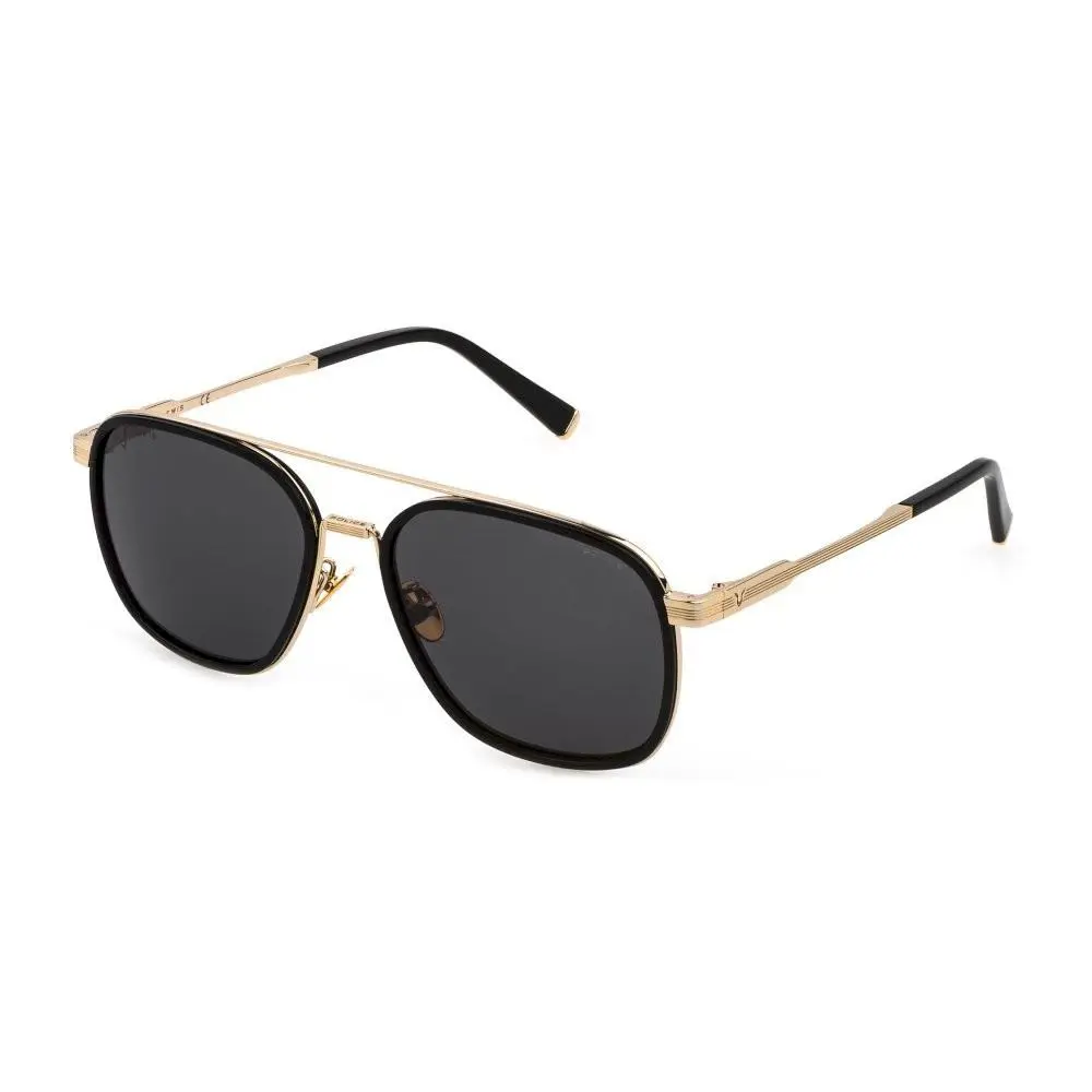Police x Lewis Hamilton SPLC49 0BLK Black-gold Sunglasses 58mm / / - Frame: Gold