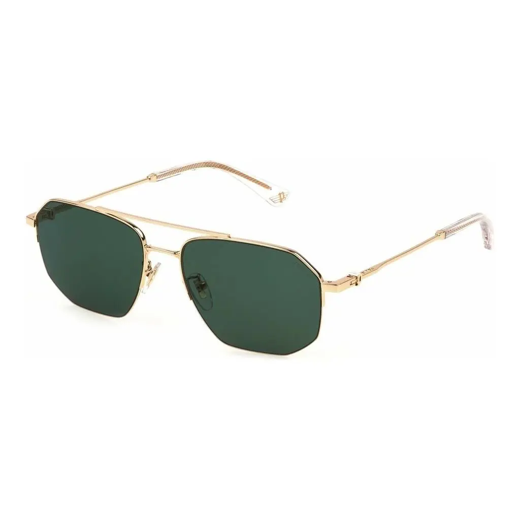 Police Men`s Sunglasses SPLN39 Gold 300Y 57-17-145 Retail