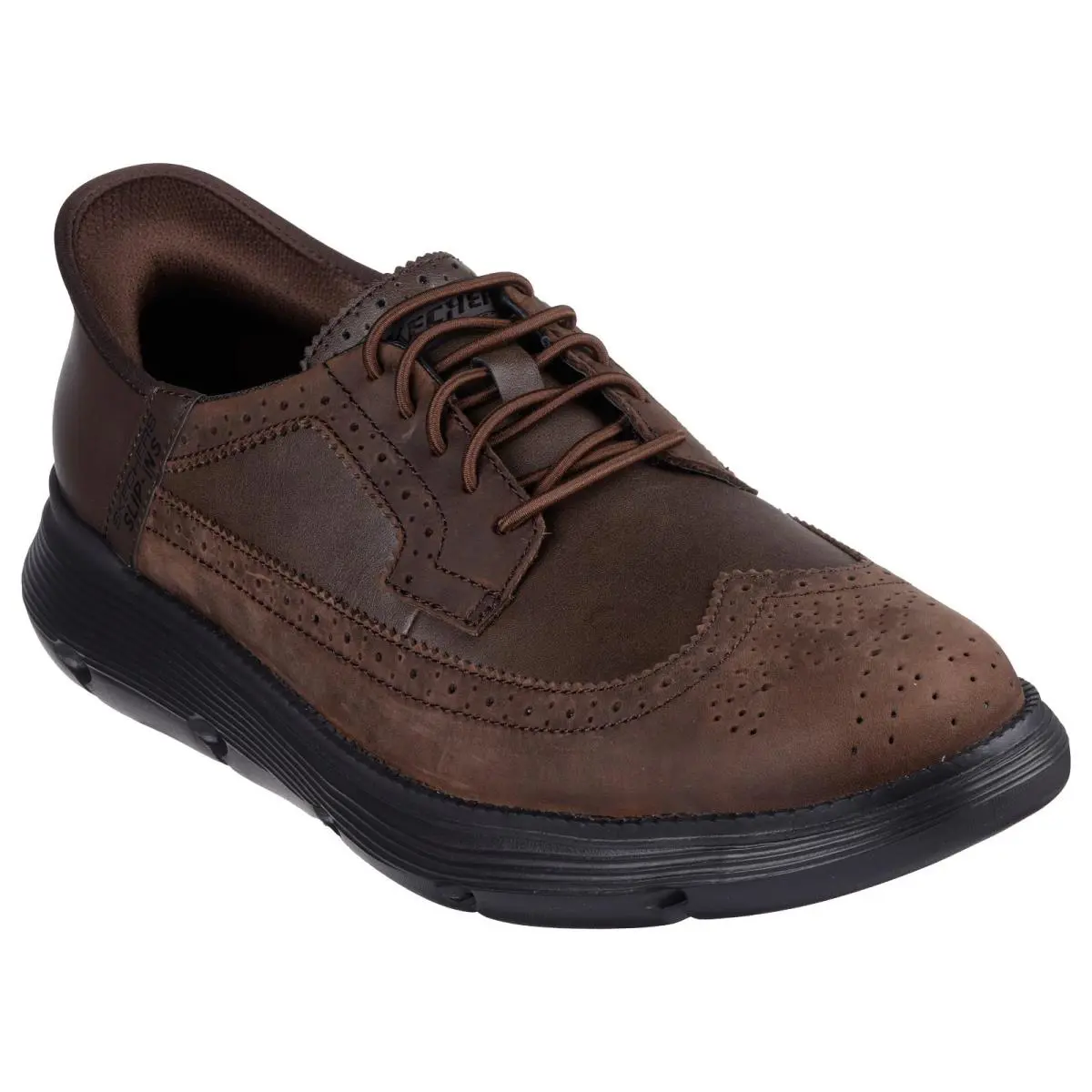 Men`s Skechers Slip-ins: Garza Rubio Wingtip Oxford 205304 /coc Mu Sizes Cognac - Cognac