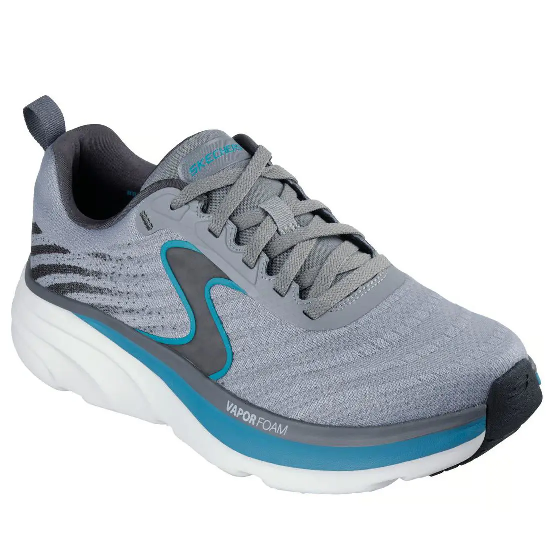 Man Skechers Relaxed Fit D`lux Vapor - Gallor 233062 Grey/ Turquoise - Gray/ Turquoise