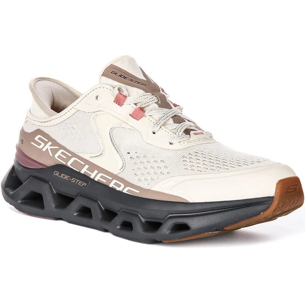 Skechers Glide Step Altus Vegan Slip On Womens Sneakers In White Blue US 6 - 11 - White Blue