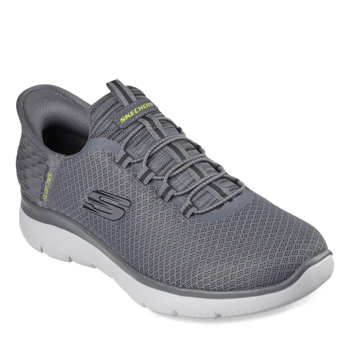 Men`s Skechers Slip-ins: Summits - High Range Sneaker - Wide Width 232457W-CHAR - Charcoal