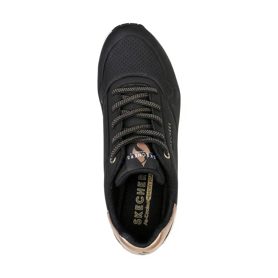 Skechers shoes - Uno - Shimmer Away - Uno Shimmer Away - Black/White 3