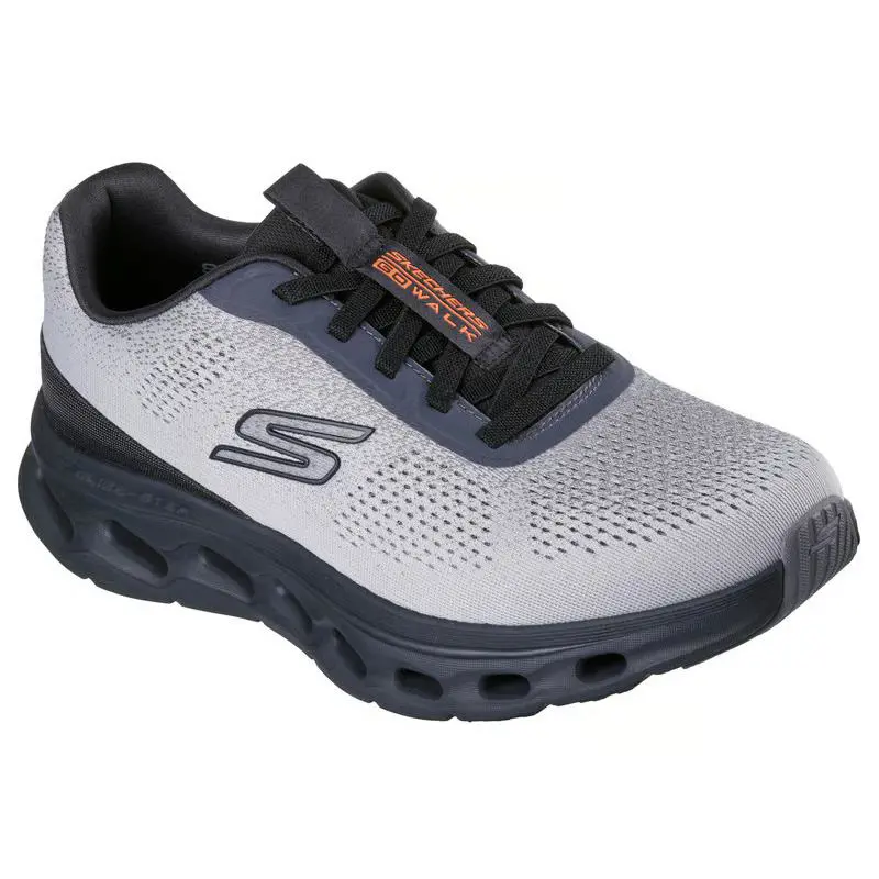 Skechers Men`s Skecher GO Walk Glide-step 2.0 Grey/black 217020-GYBK - GREY/BLACK