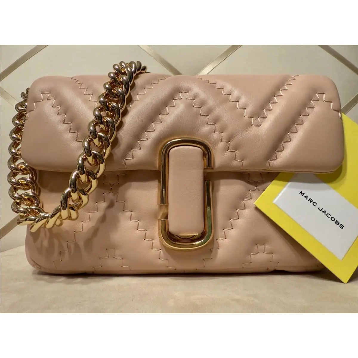 Marc Jacobs J-marc Leather Shoulder Crossbody Rose Pink 2F4HSH037H04