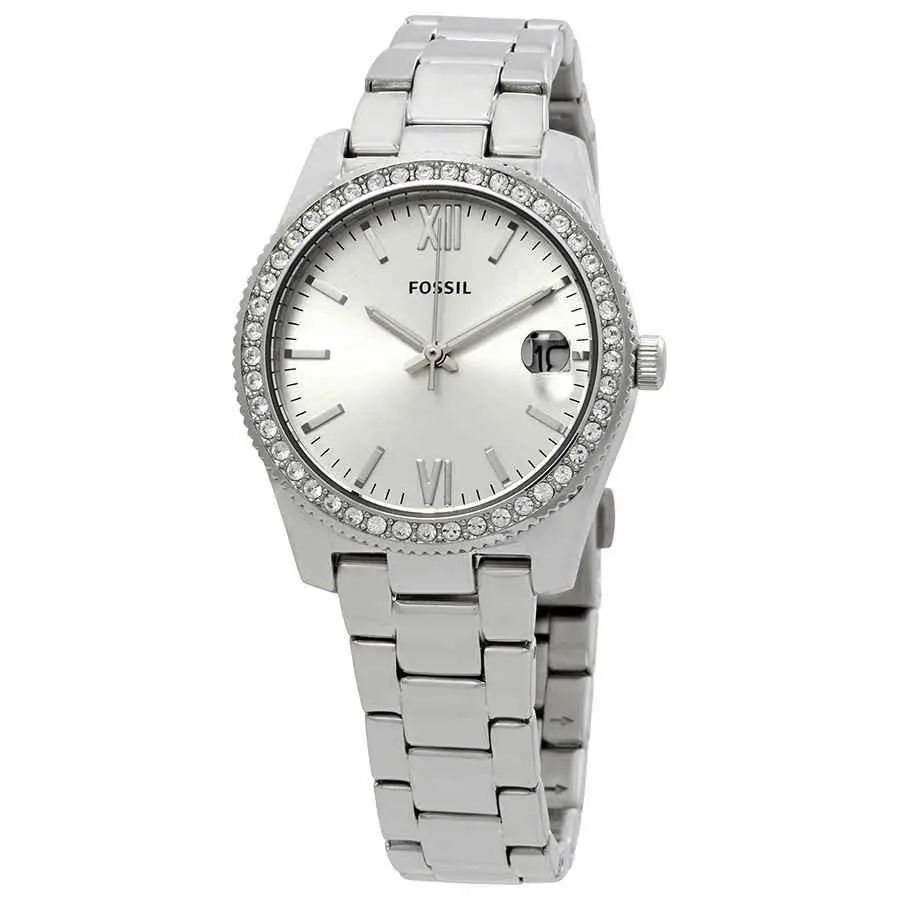 Scarlette Crystal Silver Dial Ladies Watch ES4317 by Fossil