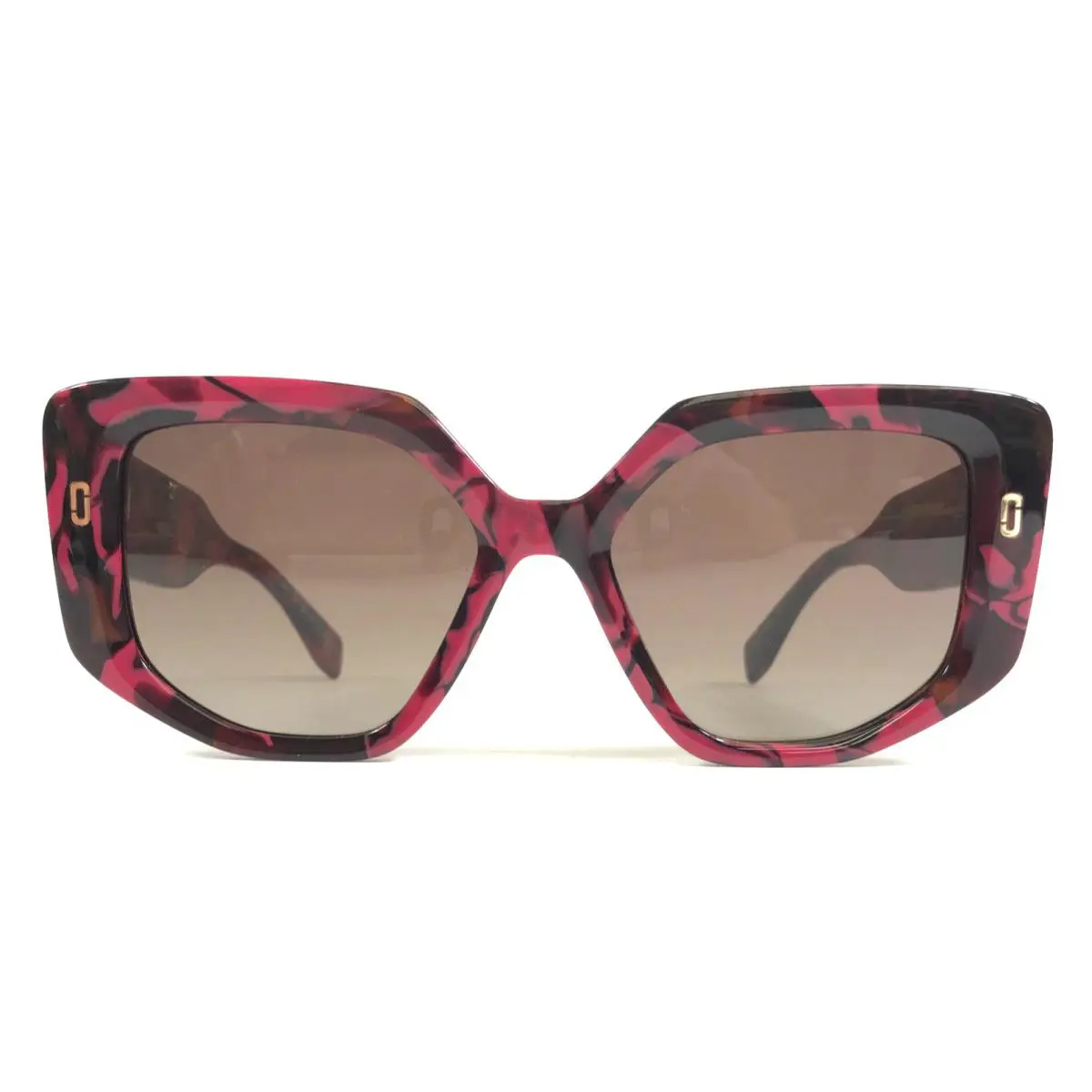 Marc Jacobs Sunglasses MJ1116/S 134HA Black Red Frames w/ Brown Gradient Lenses