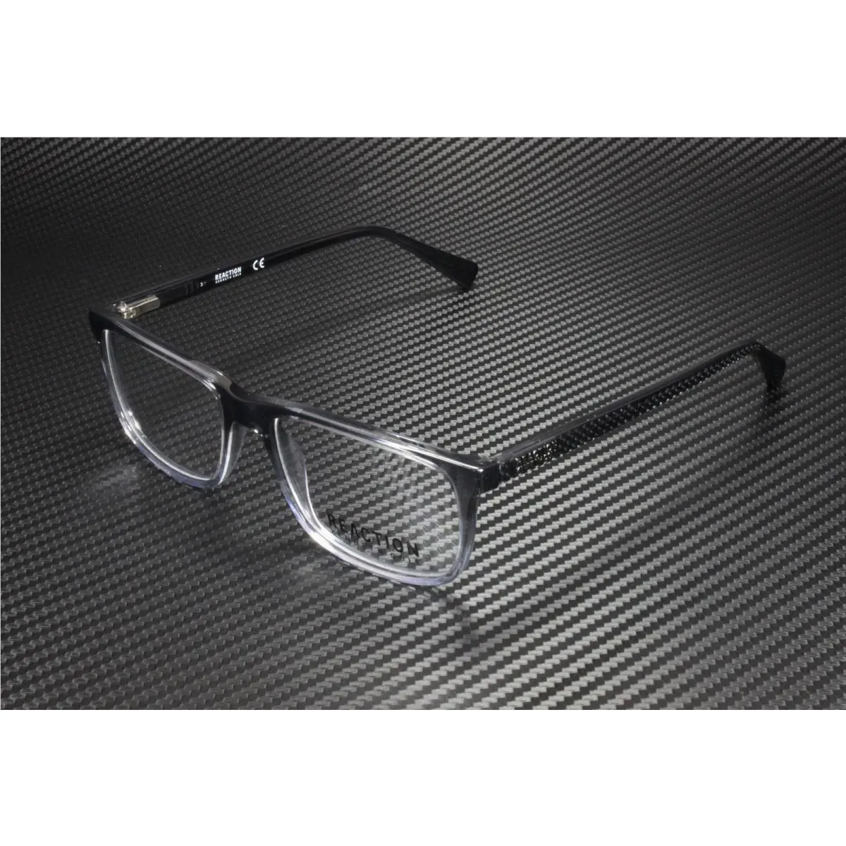 Reaction Kenneth Cole KC0803 020 Grey Clear Lens Plastic 54 mm Men`s Eyeglasses