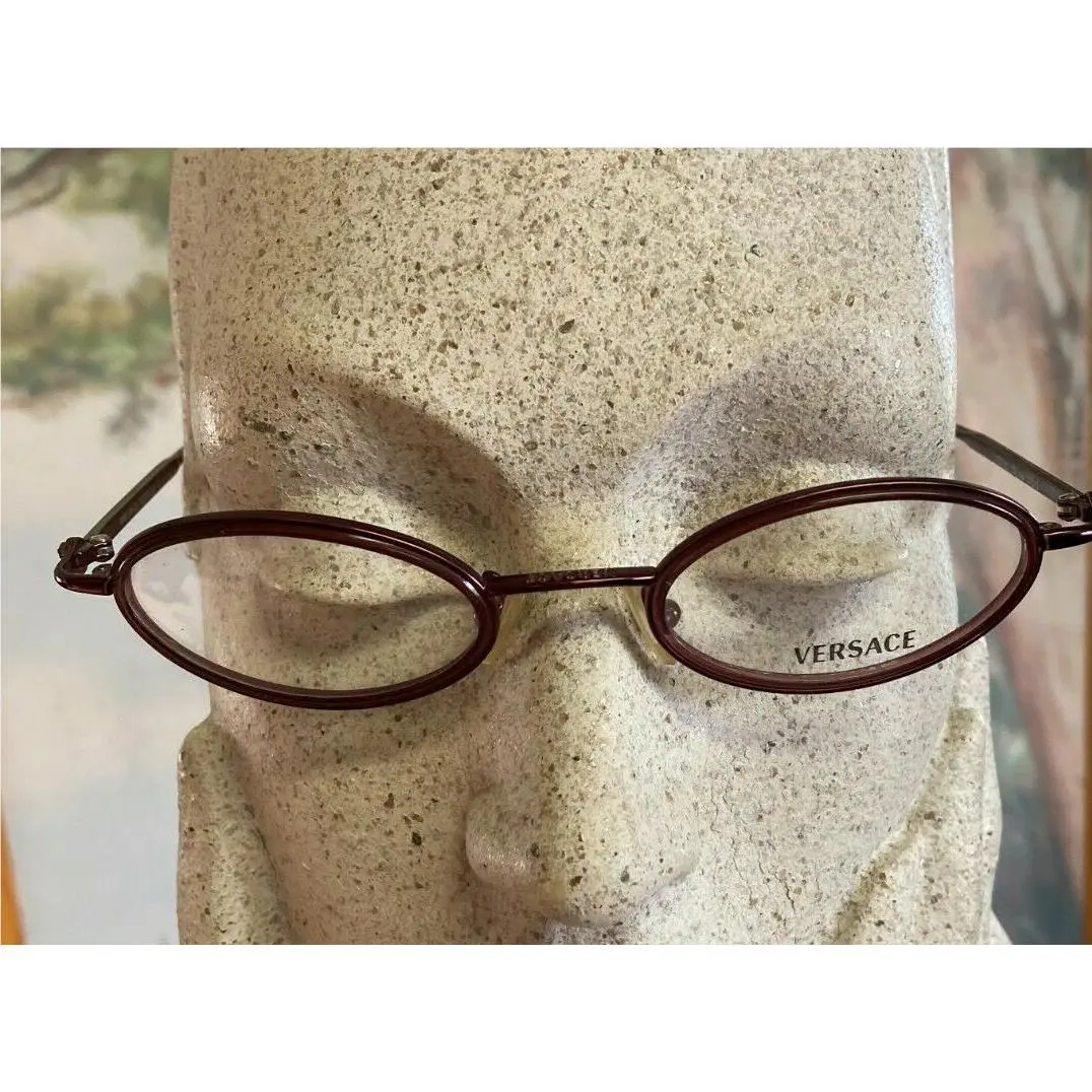 Versace M27 47 mm Eyeglasses Small Red Metal