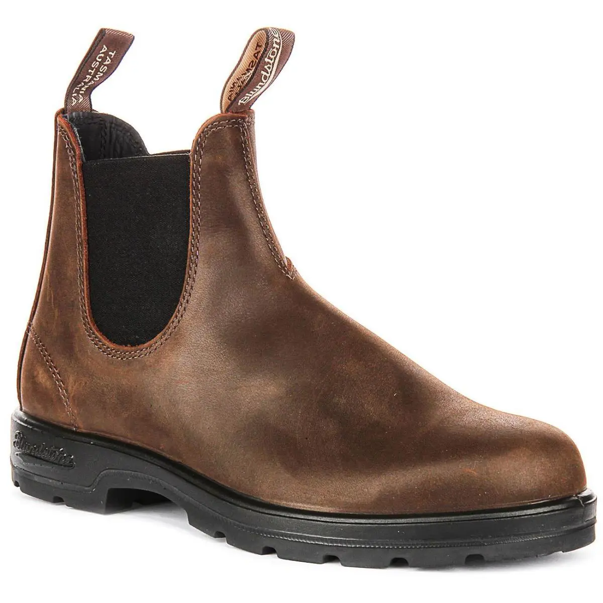 Blundstone Chelsea All Leather Pull On Ankle Mens Boots In Brown US 8 - 13 - Brown