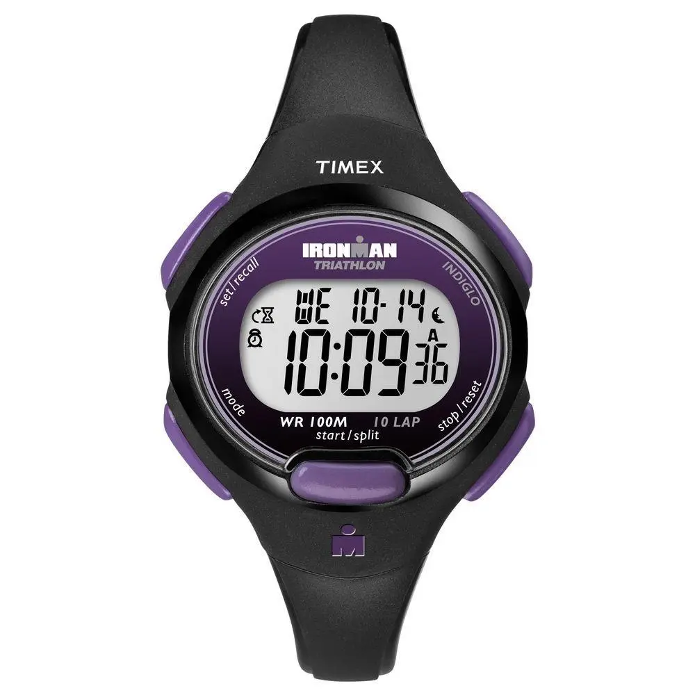 Timex T5K523 Women`s 10-Lap Ironman Triathlon Resin Watch Alarm Indiglo