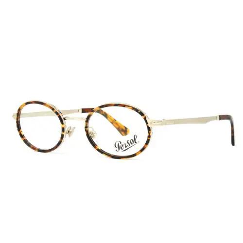 Persol PO2452V-1076 Gold Havana 48mm Oval Metal Unisex Eyeglasses