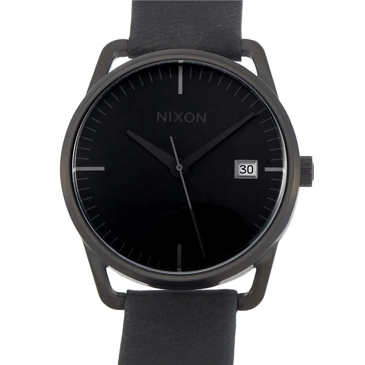 Nixon Mellor Automatic 38 mm All Black Stainless Steel and Leather Watch A199 0