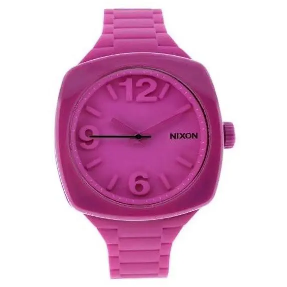 A265-644 Pink Dial Pink Rubber Strap Women`s Watch by Nixon