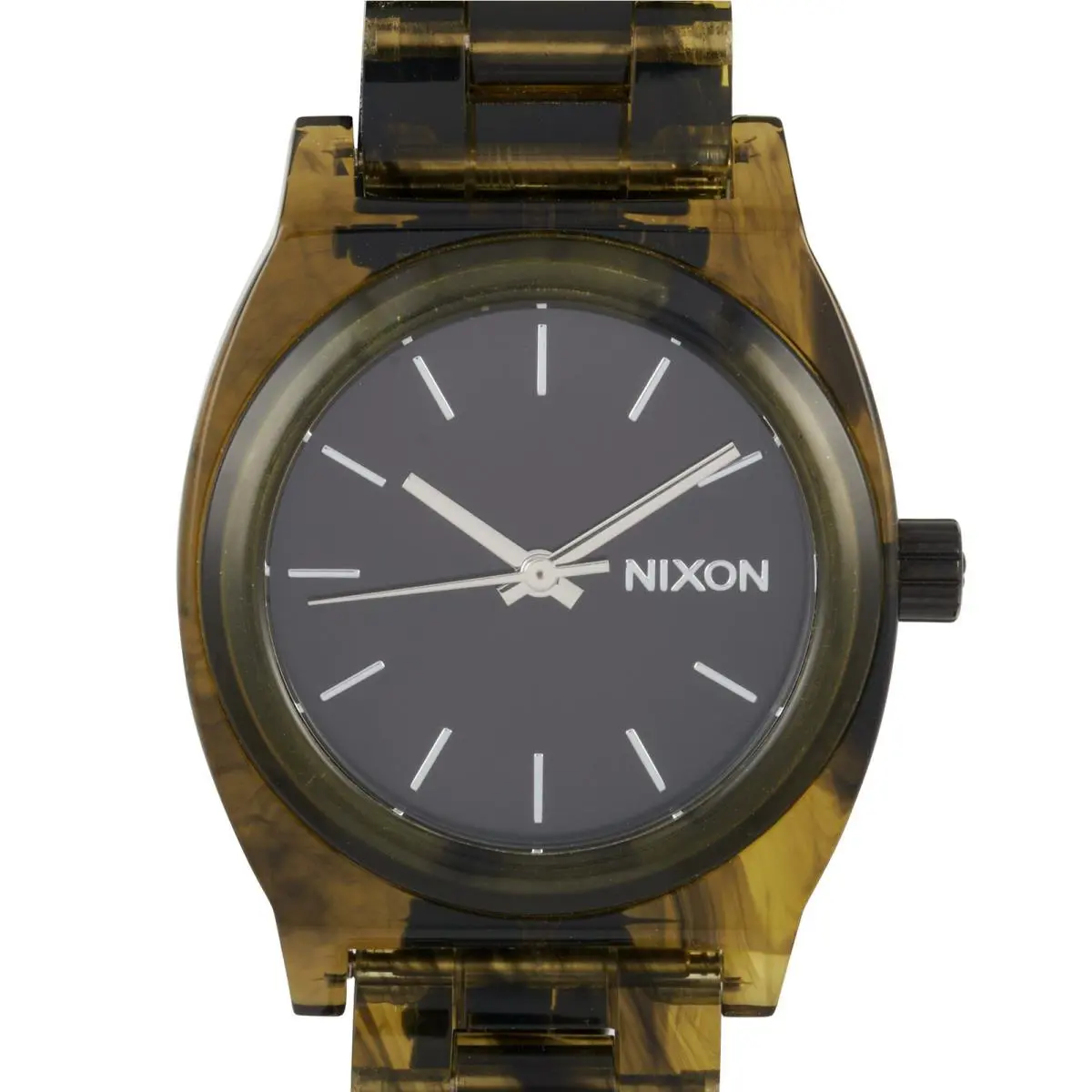 Nixon Medium Time Teller Acetate Olive 31 mm Watch A1214 333 A1214-333-00