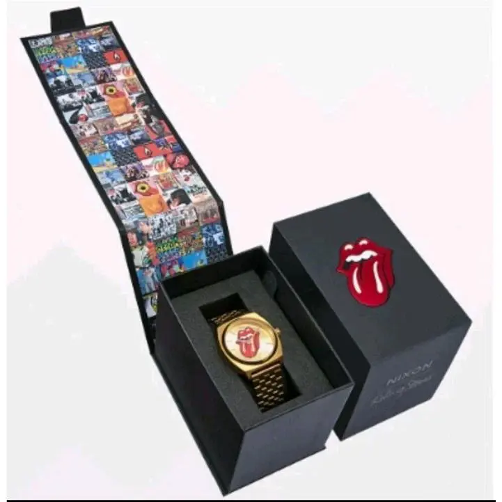 Nixon Watch A1356-509 Rolling Stones Time Teller Rare Gold