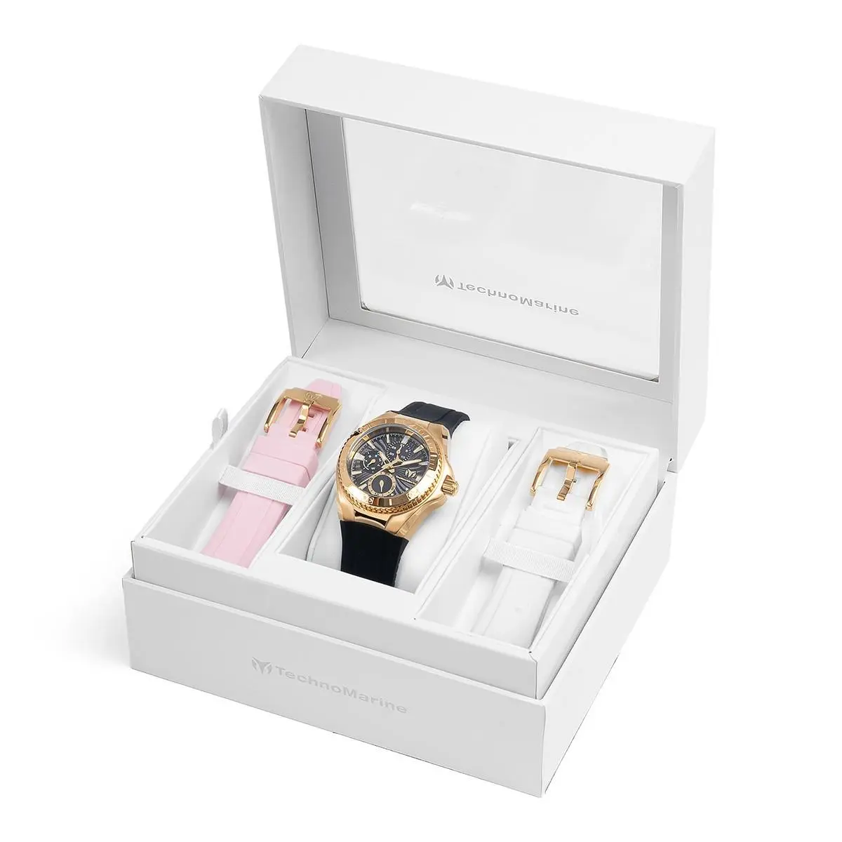 Technomarine Women`s TM-124023 Cruise 40mm Gold with 3 Straps Included