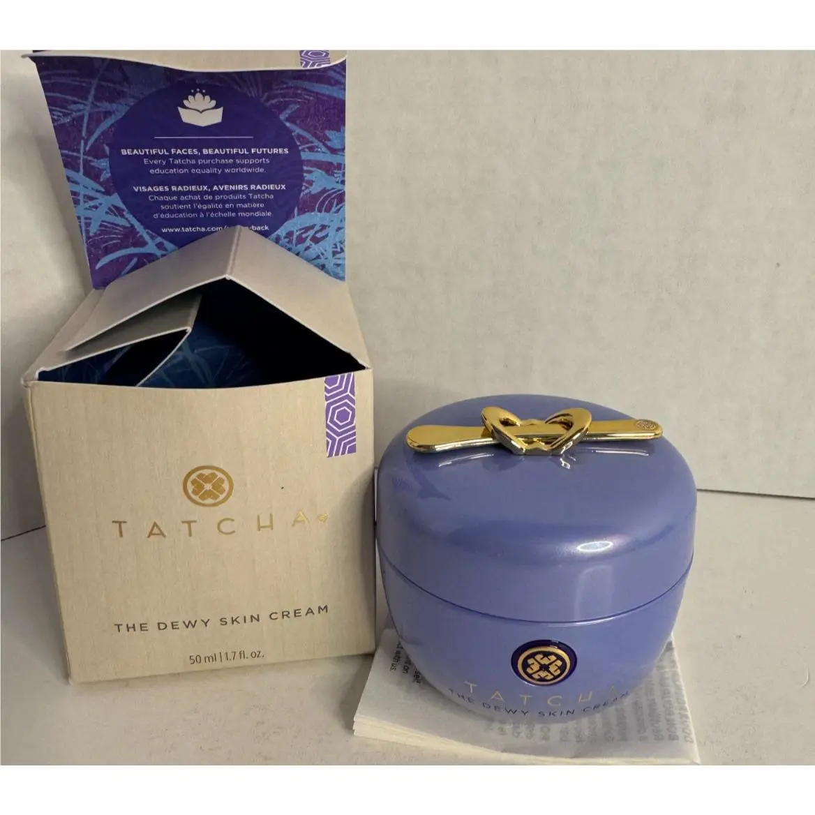 Tatcha The Dewy Skin Cream Plumping Hydrating Refillable Moisturizer 1.7o