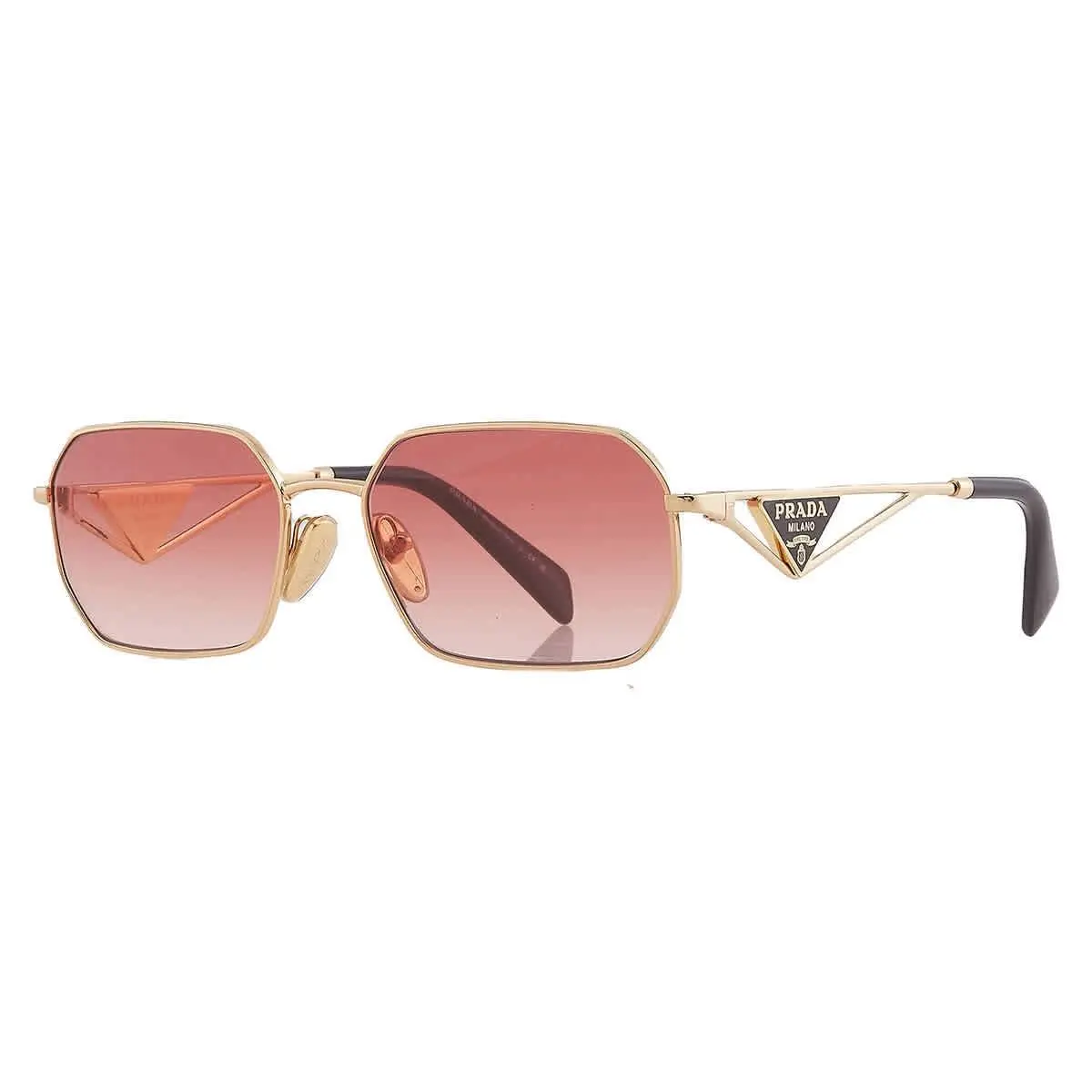 Prada Red Gradient Geometric Ladies Sunglasses PR A51S 5AK40C 58 PR A51S 5AK40C