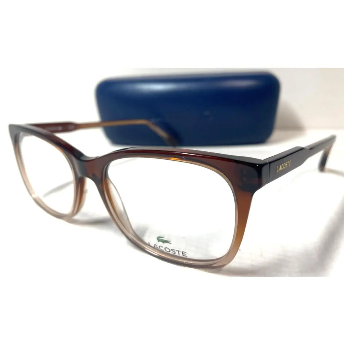 Lacoste L2870 210 Rectangle Brown Gradient Eyeglasses Frame 54-17