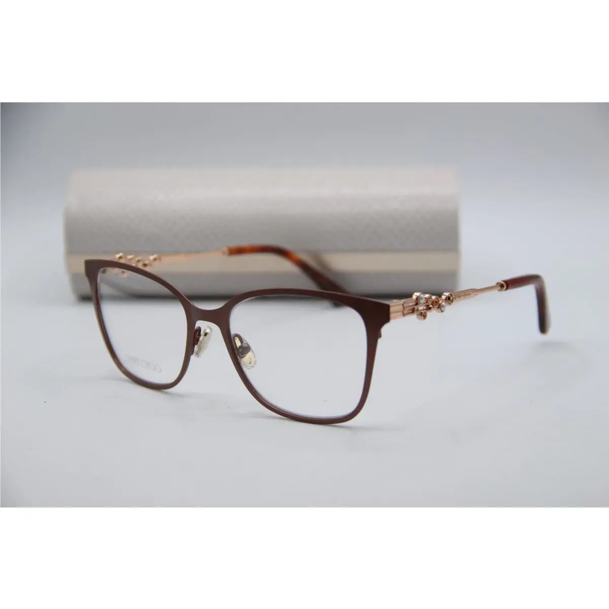 Jimmy Choo JC212 07E Brown Designer Eyeglasses W/case 53-17