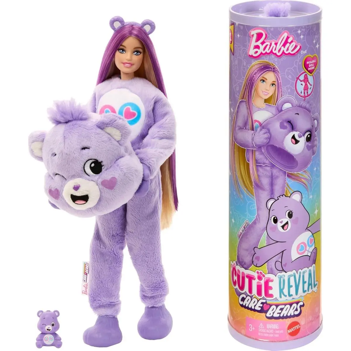 Barbie Cutie Reveal Care Bears Share Bear Surprise Doll