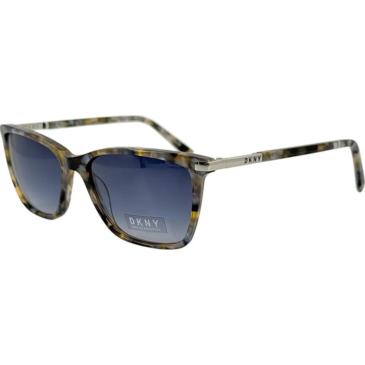 Dkny DK539S Womens Plastic Sunglass 425 Tortoise Pearlized Blue 55-16 w Case
