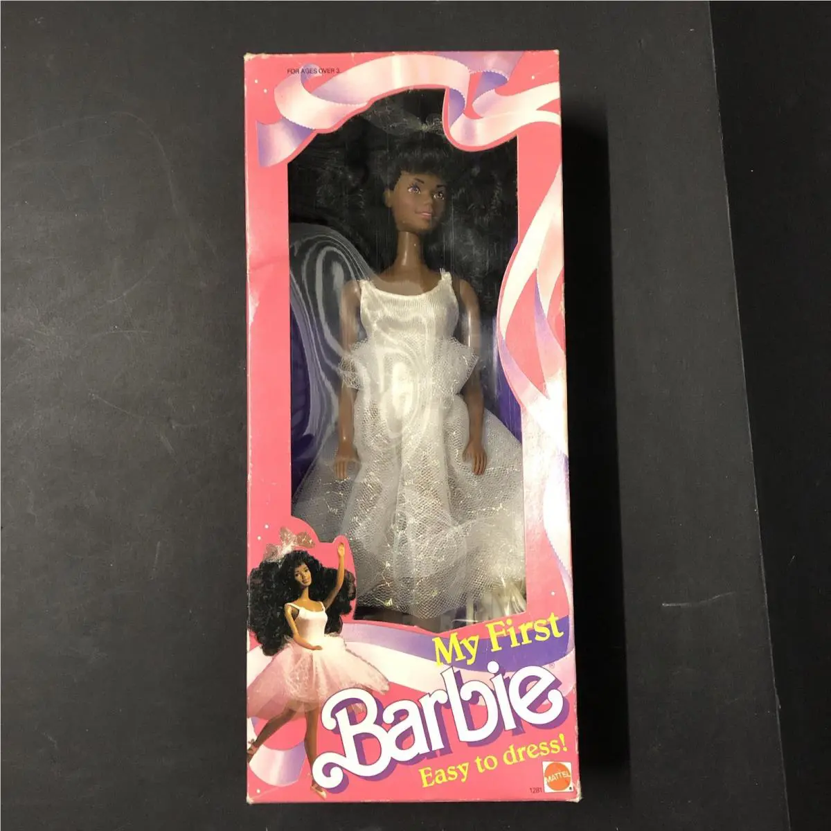 Vintage 80s My First Black Barbie Doll 1281 Ballerina Tutu Nrfb 1988 Ballet