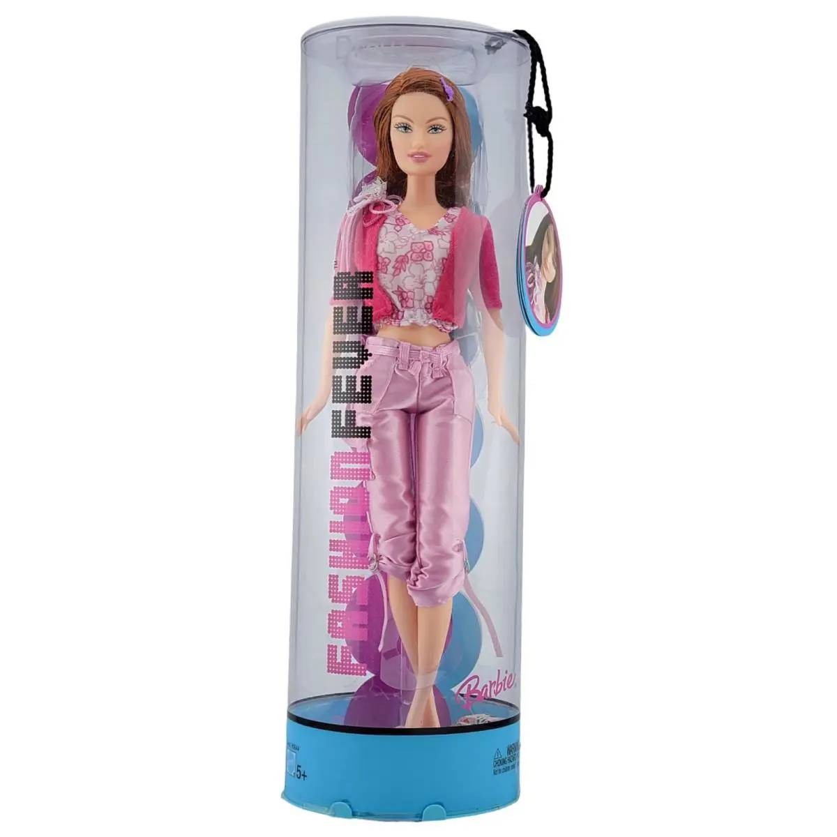 Barbie Fashion Fever 2004 Mattel Doll H0644 Pink White Floral Flower NO Freckles