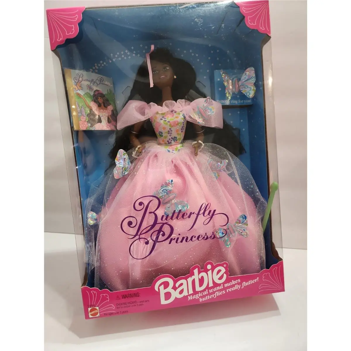 Butterfly Princess Barbie African American 1994 13052 Nrfb
