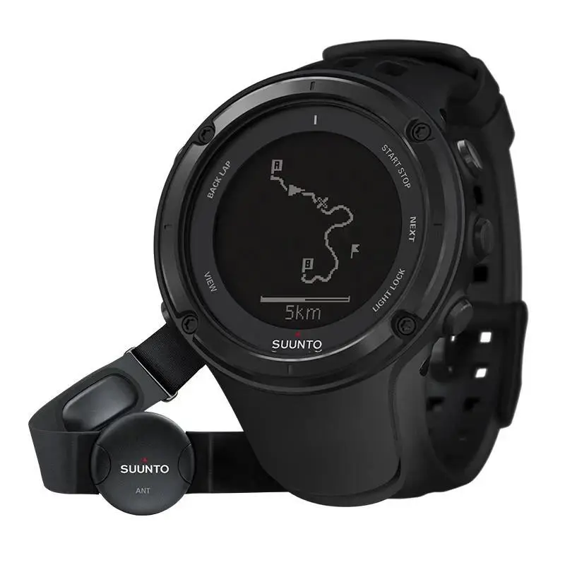 Suunto AMBIT2 Black HR Heart Rate Monitor Gps Running Mens Watch SS019562000 - Black