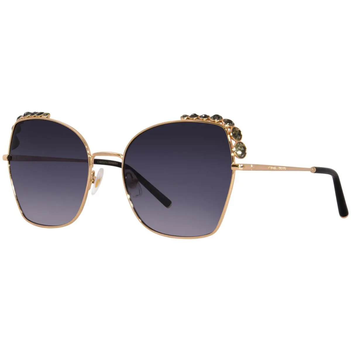 Carolina Herrera Her 0145/S 0009O Sunglasses Women`s Rose Gold/grey Gradien 59mm - Frame: Gold