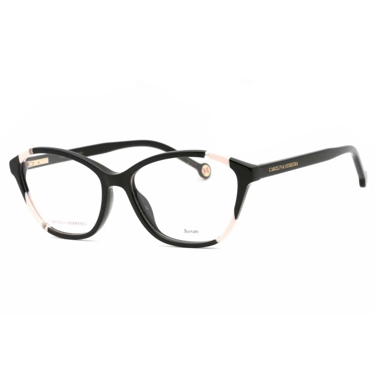 Carolina Herrera Women`s Eyeglasses Black Plastic Cat Eye Her 0122 0KDX 00