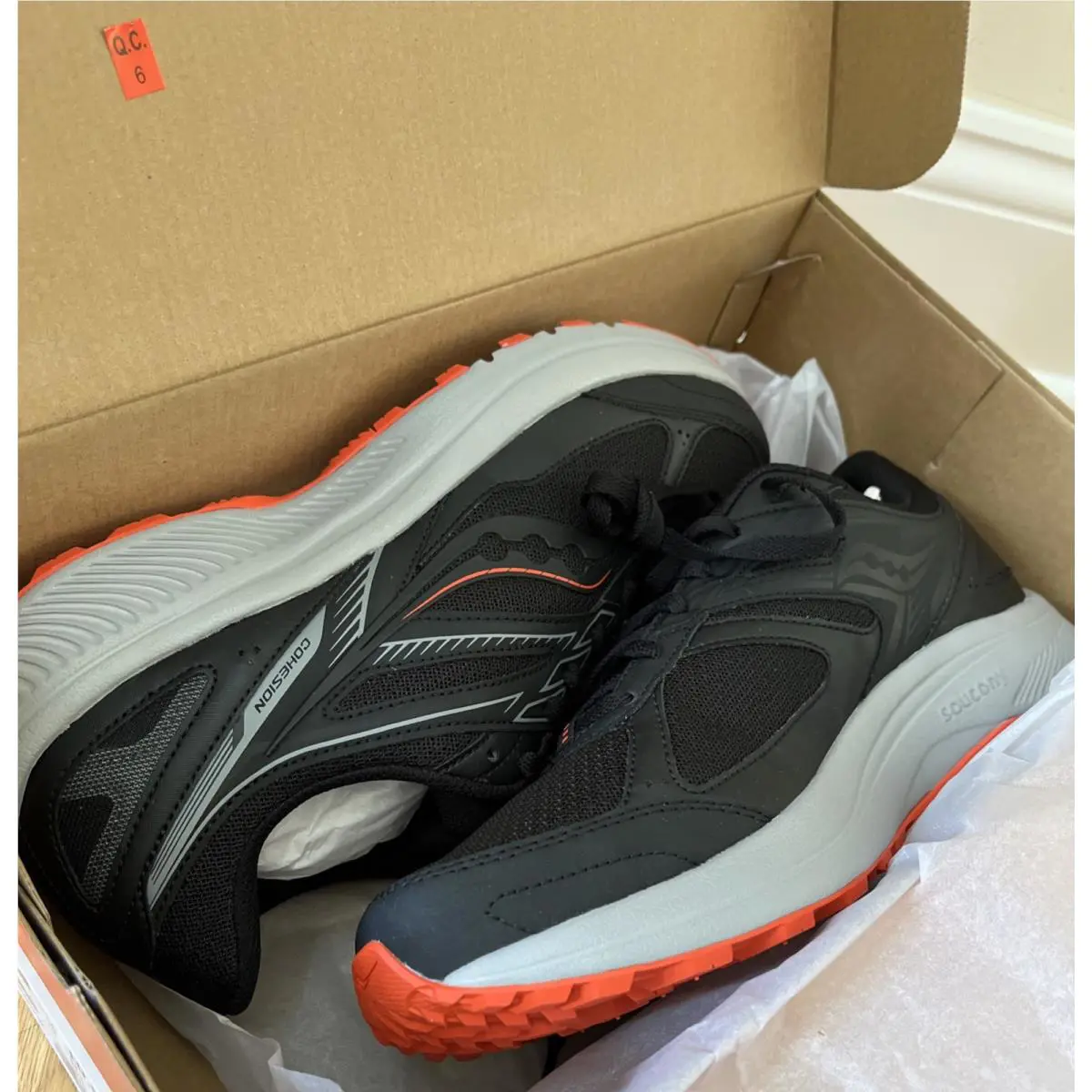 Saucony shoes - Saucony Cohesion - Cohesion - S20633-1 - Black, Secondary: Red 0