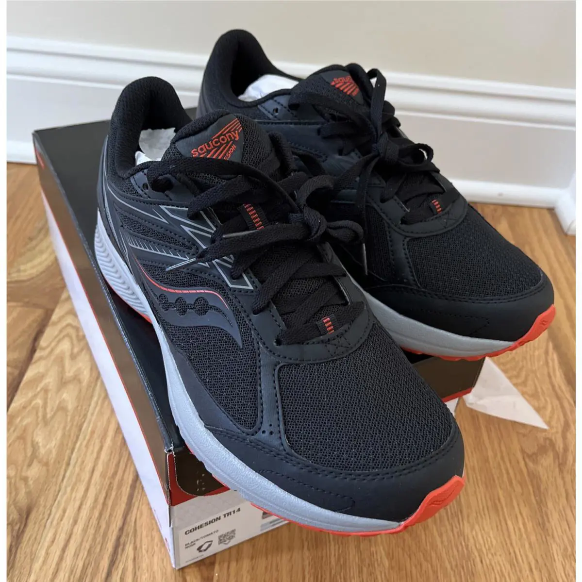 Saucony shoes - Saucony Cohesion - Cohesion - S20633-1 - Black, Secondary: Red 2