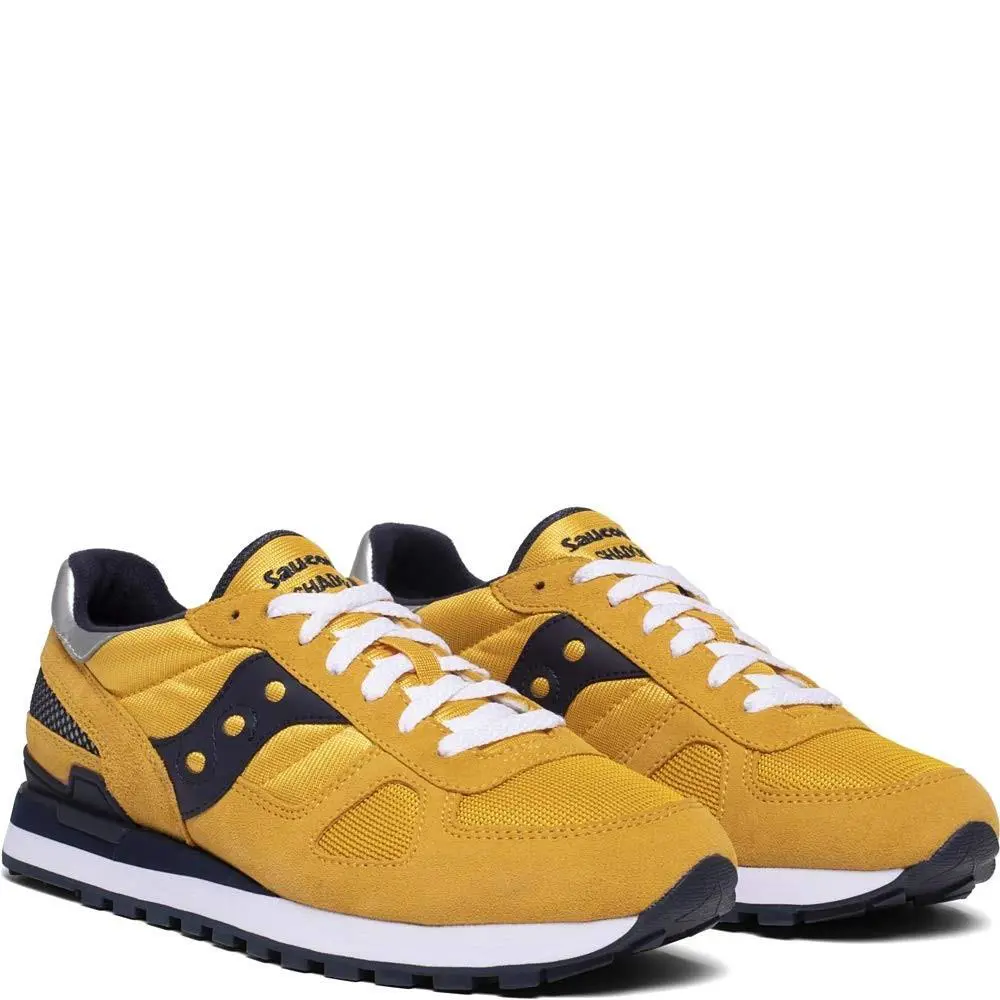 Saucony Shadow Original Shadow Men`s Size 9 Us/ UK 8 Yellow/ Navy S2108-732 - Yellow/ Navy