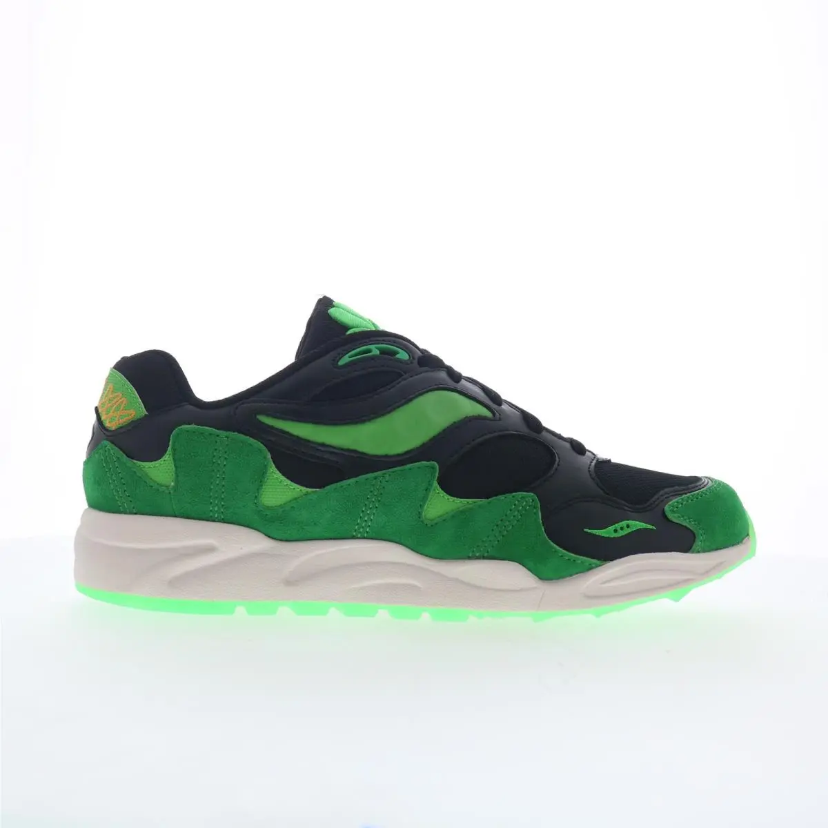 Saucony Grid Shadow 2 S70800-1 Mens Black Suede Lifestyle Sneakers Shoes 13