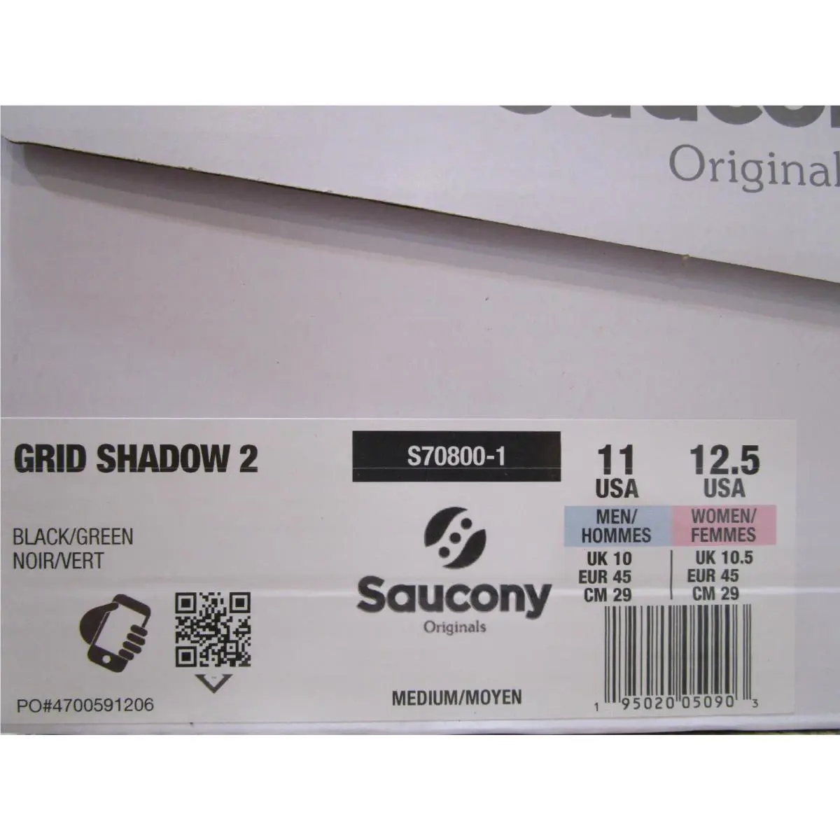 Saucony shoes - Saucony Grid Shadow 2 - Grid Shadow - S70800-1 - Black/Green 4