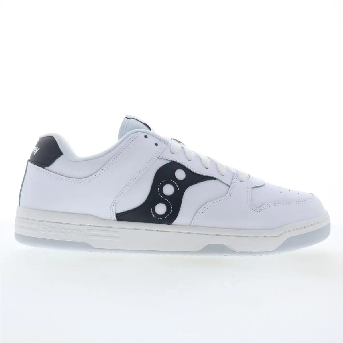 Saucony Hawk S70851-2 Mens White Leather Lace Up Lifestyle Sneakers Shoes 13