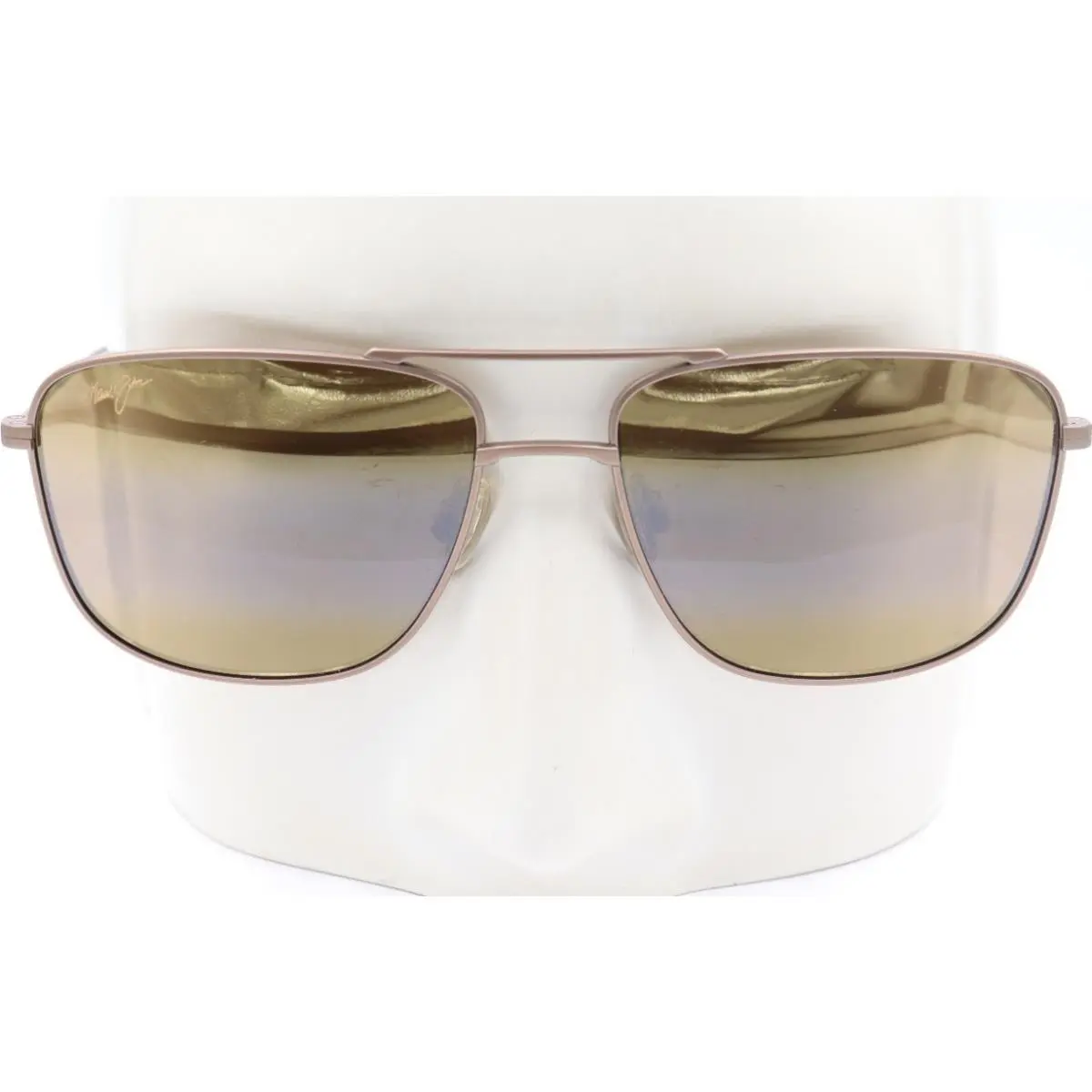 Maui Jim Mikioi Satin Sepia Titanium Sunglasses MJ0227S-003 / H887-01