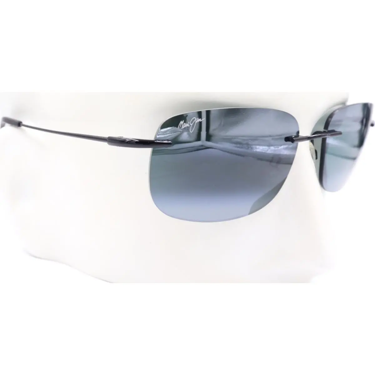 Maui Jim Gray Ohai Black Rimless Sunglasses MJ0334S-001 / 334-02
