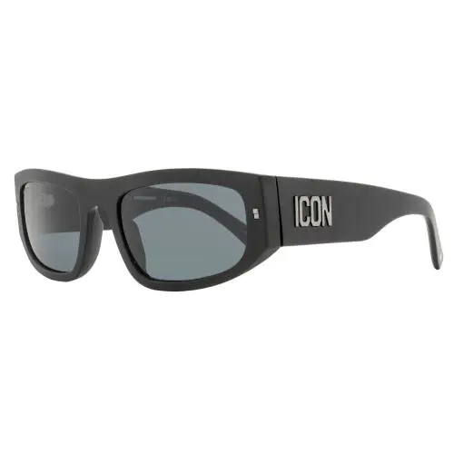 Dsquared2 Icon Sport Sunglasses Icon 0016/S 003IR Matte Black 57mm by DSquared2