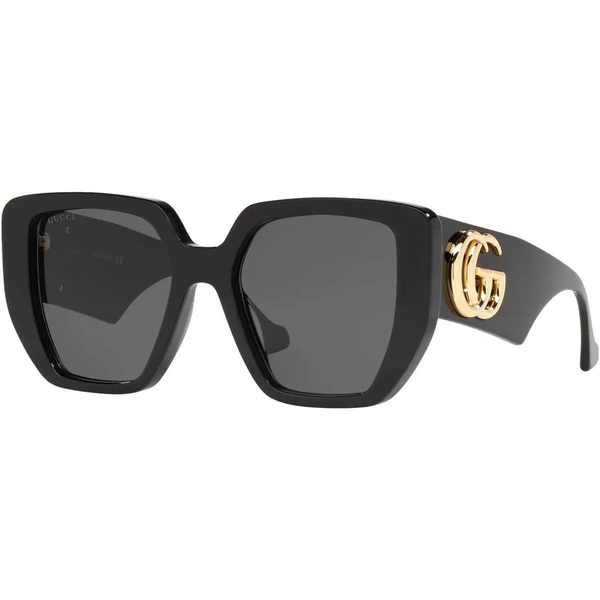 Gucci Women`s Oversize Geometric Sunglasses - GG0956S - Made in Italy - Black/Grey (003-54), Frame: Select Variation