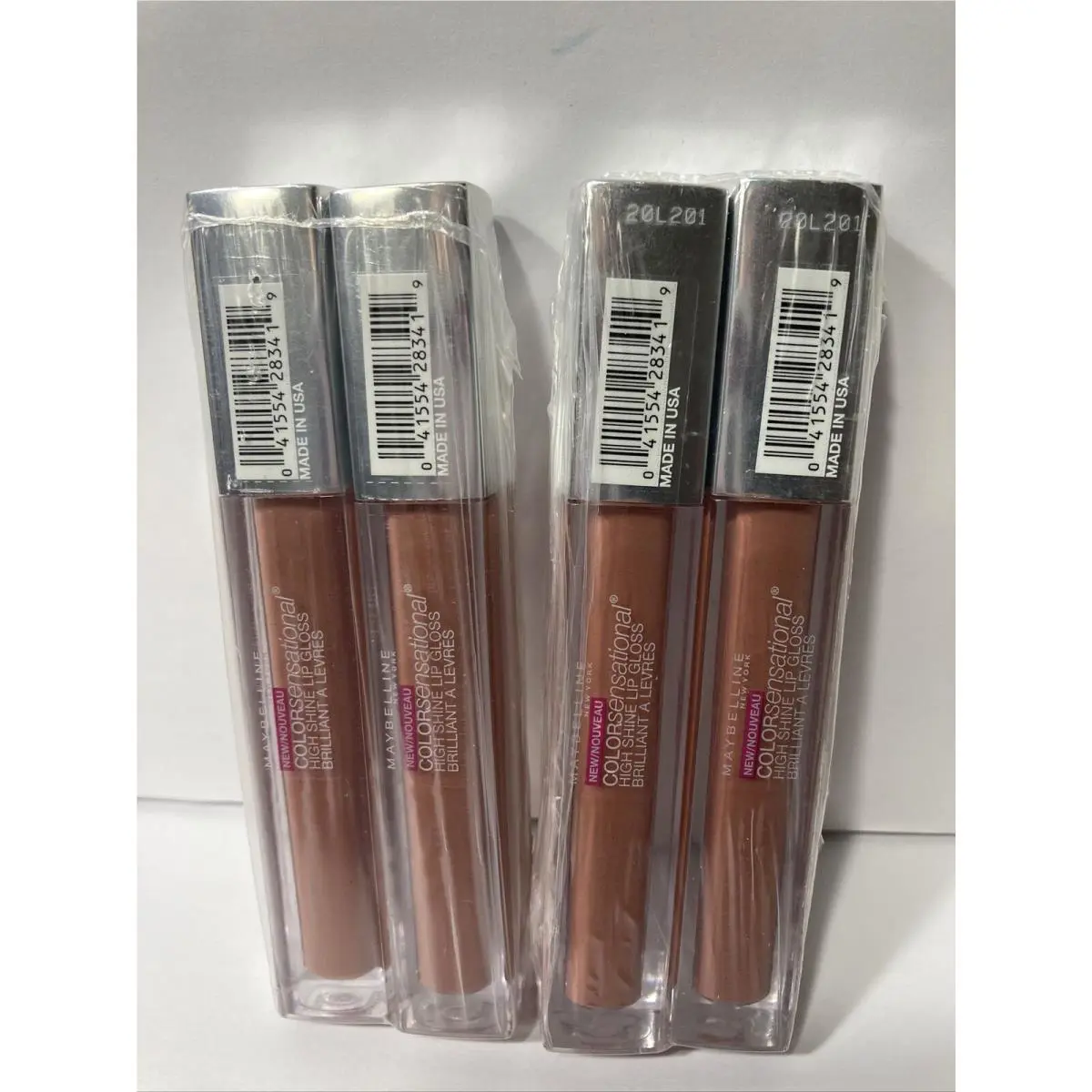 Maybelline Color Sensational High Shine Lip Gloss Iced Chocolate 60 Set of 4